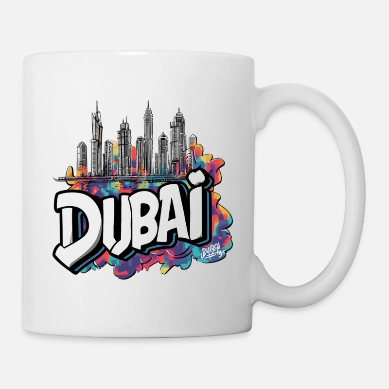 Horizon de Dubaï Émirats arabes unis - Mug blanc - blanc
