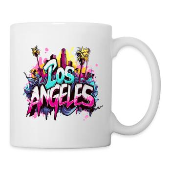 Los Angeles LA Palm Trees Beach - Mug - white - Right