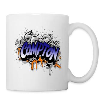 compton straight hiphop graffiti - Tasse - Weiß - Rechts