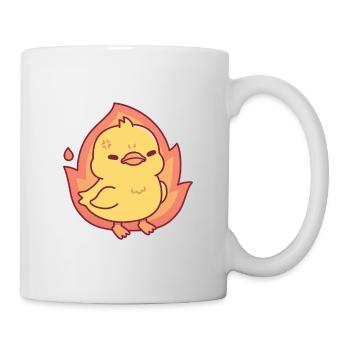 Angry But Still Cute Chick On Fire - Mug - white - Right