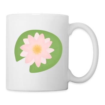 fleur de lotus - Mug blanc - blanc - Droite