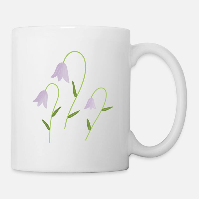 Glockenblumen - Tasse - Weiß