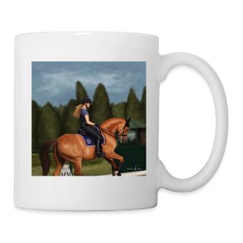 Dressage horse - Mug - white - Right