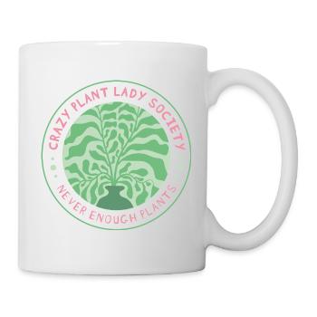 Crazy Plant Lady Society Emblem - Tasse - Weiß - Rechts