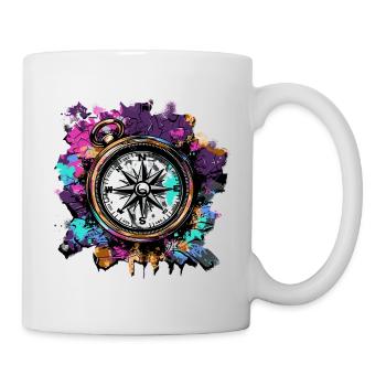 Navigation : une boussole pour le capitaine - Mug blanc - blanc - Droite