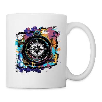 Boussole de bateau de capitaine - Mug blanc - blanc - Droite