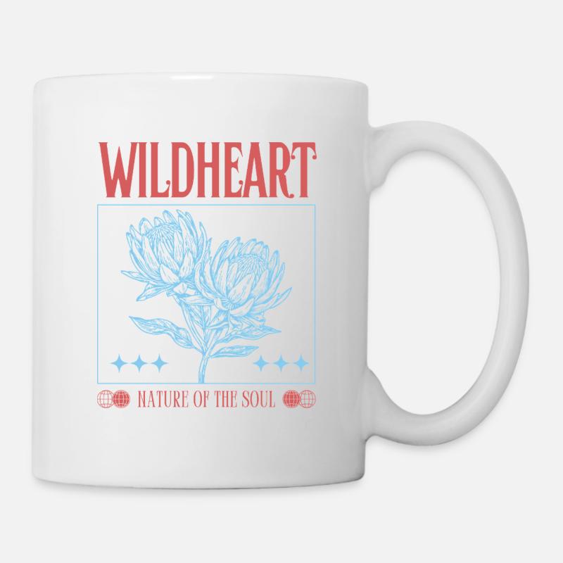 Wildheart – Nature Inspired Floral Statement - Mug - white