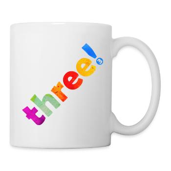 THREE 3 YEARS 3RD BIRTHDAY - Mug - white - Right