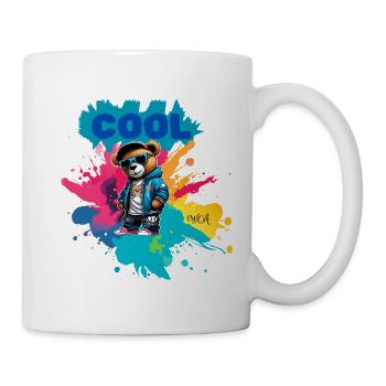 Nounours COOL - Mug blanc - blanc - Droite