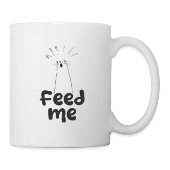 Nourris-moi - Mug blanc - blanc - Droite