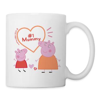 Peppa Pig Design No. 1 Mummy Pig With Peppa - Mug - white - Right
