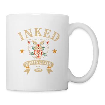 Inked Dads Club Tattoo Style - Mug - white - Right