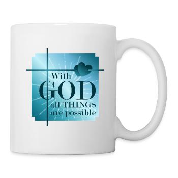 With GOD all things are possible - Mug - white - Right