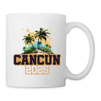 Cancun 2025 Palmen - Tasse - Weiß - Rechts