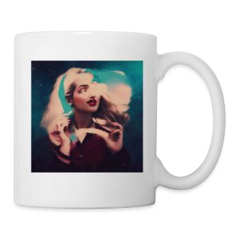 Alice in Wonderland abstract - Tasse - Weiß - Rechts