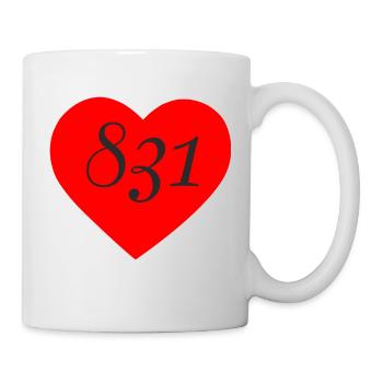831 Heart 2 - Mug - white - Right