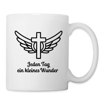 Jeden Tag ein kleines Wunder - Tasse - Weiß - Rechts