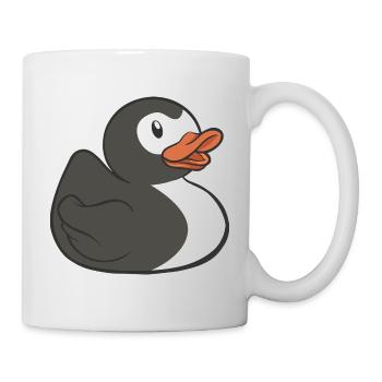 Bath Duck Penguins Love squeaky Duck - Mug - white - Right
