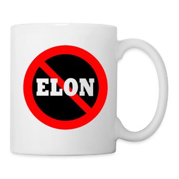 Anti Elon - Tasse - Weiß - Rechts