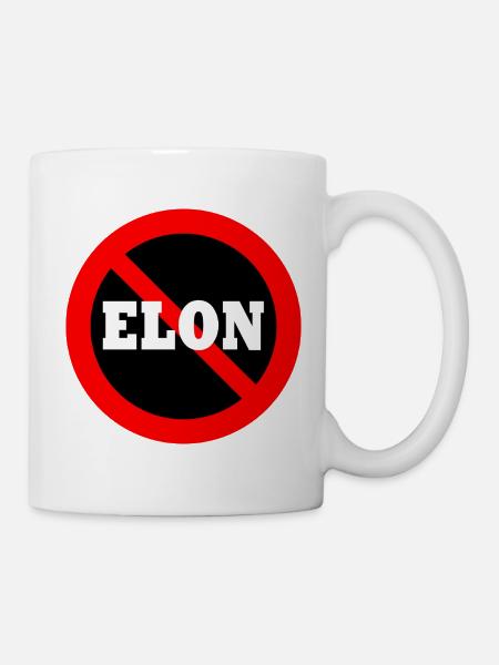 Anti Elon - Tasse - Weiß