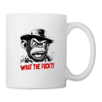 Monkey - "WHAT THE FUCK?!" - Mug - white - Right