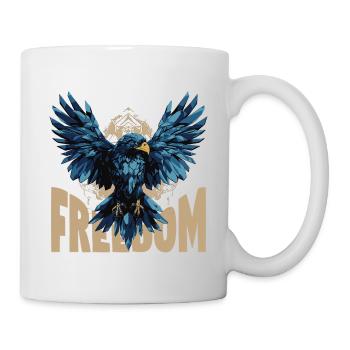 Freedom Eagle free as a bird - Mug - white - Right