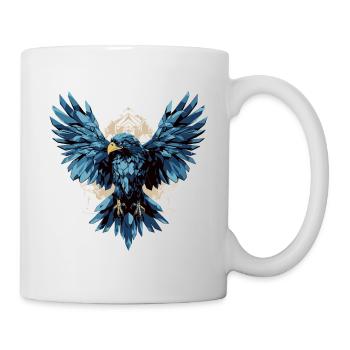 Eagle in flight on the horizon - Mug - white - Right