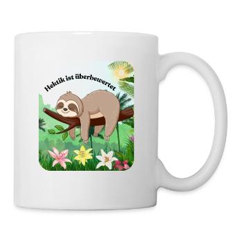 Hektik ist überbewertet - Tasse - Weiß - Rechts