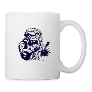 Happy gorilla, with a big smile! - Mug - white - Right
