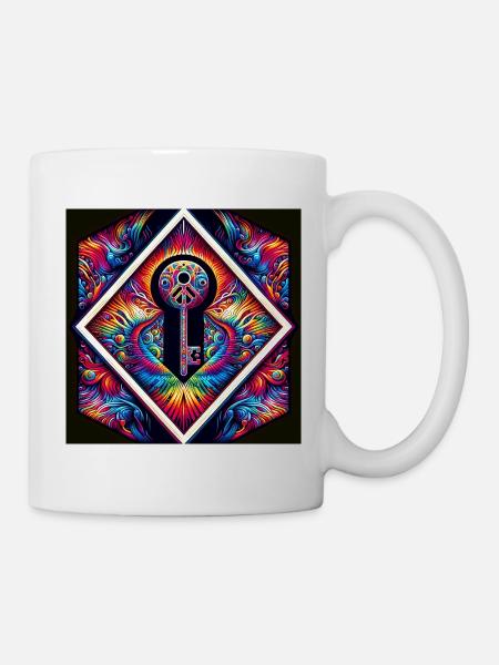 Schlüssel, Generalschlüssel - Tasse - Weiß