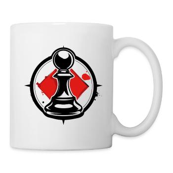 Schach Schachbrett Schachmatt - Tasse - Weiß - Rechts