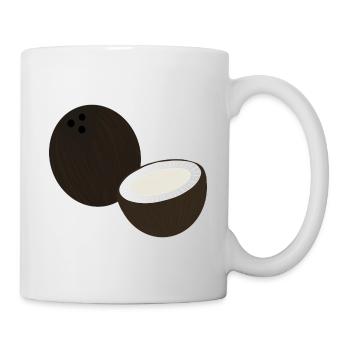 Kokosnuss - Tasse - Weiß - Rechts