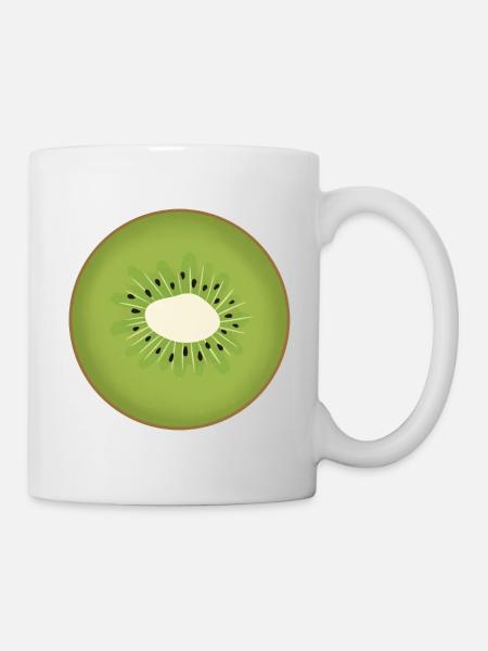 Tranche de kiwi - Mug blanc - blanc
