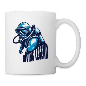diving legend scuba taucher - Tasse - Weiß - Rechts