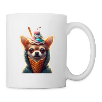 Chihuahuat Mignon en Cornet de Glace - Mug - white - Right