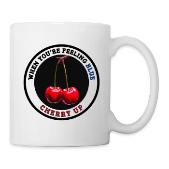 Wenn du dich blau fühlst - Cherry Up - Tasse - Weiß - Rechts