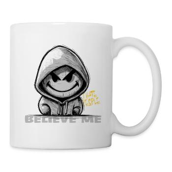 Je déteste les gens - je n’aime pas - Mug blanc - blanc - Droite