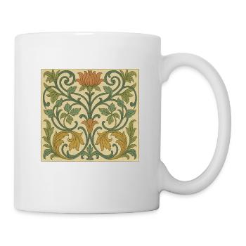 Jugendstil - Tasse - Weiß - Rechts