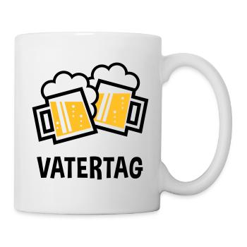 Vatertag (Bier Prosit / Bayrische Bierkrüge / 2C) - Tasse - Weiß - Rechts