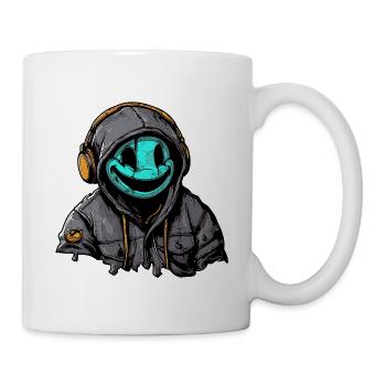 rapper mit kopfhörer musik hören - Tasse - Weiß - Rechts