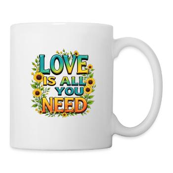 LIEBE IST ALLES, WAS DU BRAUCHST - Tasse - Weiß - Rechts