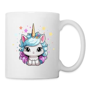 Einhorn magie fantasy mädchen einhornmotiv - Tasse - Weiß - Rechts