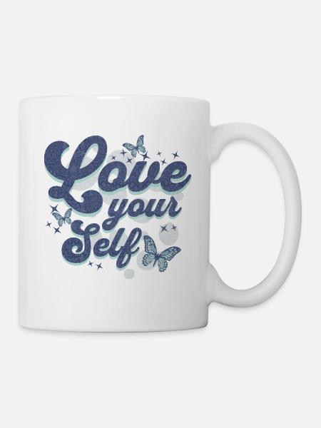 aime toi toi-même - Mug blanc - blanc