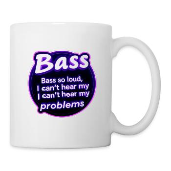 Bass too strong deep vibrations - Mug - white - Right