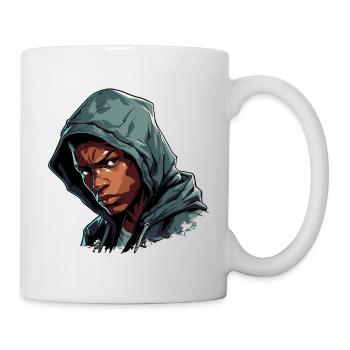Boxeur à l’entraînement avant le combat sur le ring - Mug blanc - blanc - Droite