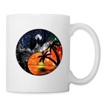 Paysages Cosmiques Yin Et Yang - Mug blanc - blanc - Droite
