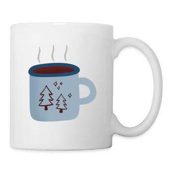 Heißer Tee - Tasse - Weiß - Rechts