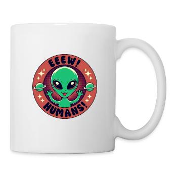 Ew Humains - Mug blanc - blanc - Droite