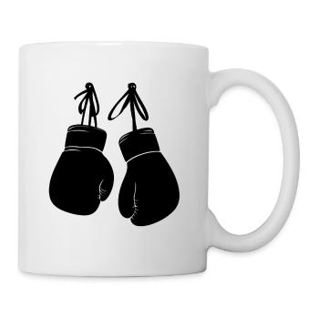 Boxing Gloves Boxing Martial Arts Fighter Boxing Ring - Mug - white - Right