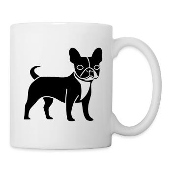 Boston Terrier Dog Pet Silhouette - Mug - white - Right